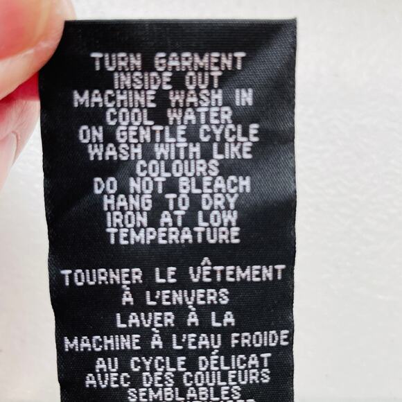 MARIO SERRANI ITALY Black White Jacquard Stretch Knit Straight Leg Pants 6 - Picture 8 of 8